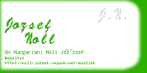 jozsef noll business card